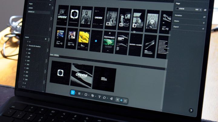 Tela do notebook com a grade de conteúdos da ORDEM